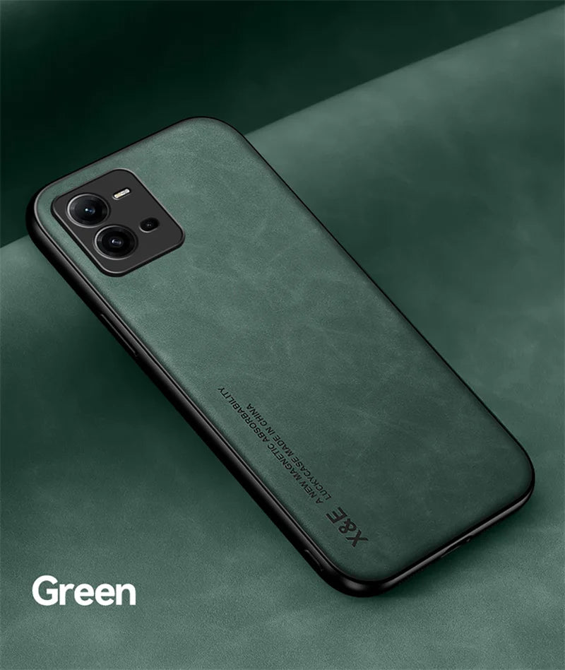 For Vivo V25E V25 Case Magnetic Car Texture Leather Shockproof Phone Case For Vivov25 Vivov25e V 25 E 25E 4G 5G 2022 Back Cover