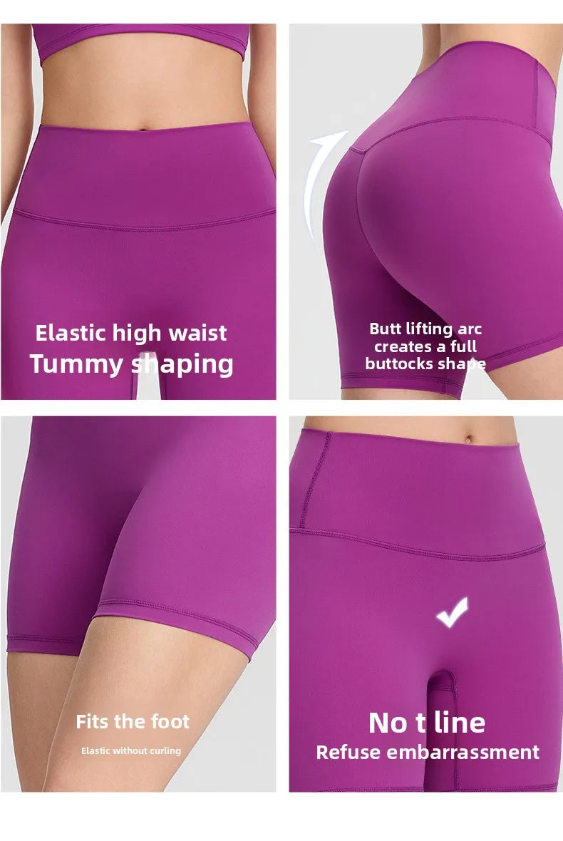 Yoga clothes, running suit, women's chest cushion vest, hip lifting high waist yoga shorts, quick drying breathable fitness suit