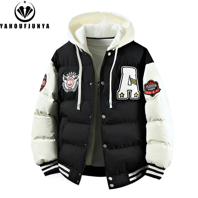 2025 New Winter Men Outdoor Windbreak Warm Travel Jacket Men Autumn Hooded Casual Fashion Sport Brand Loose Jacket Male Coat Top