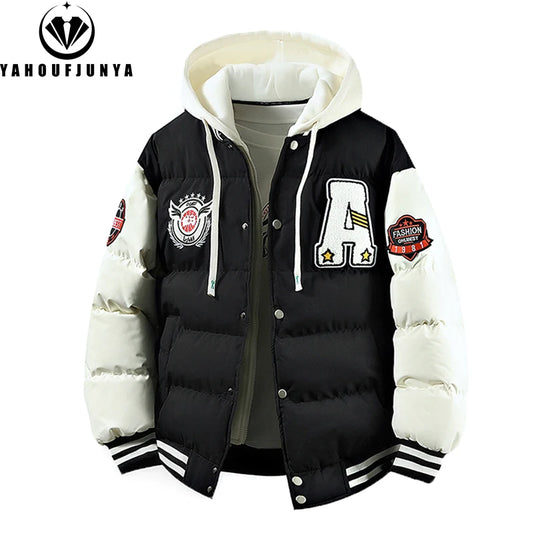 2025 New Winter Men Outdoor Windbreak Warm Travel Jacket Men Autumn Hooded Casual Fashion Sport Brand Loose Jacket Male Coat Top