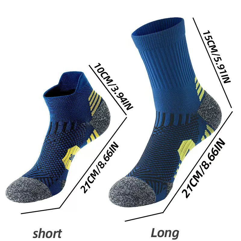 3/5/6Pairs Men's Sport Socks Breathable Outdoor Running Basketball Socks Training Short Tube Socks For Men