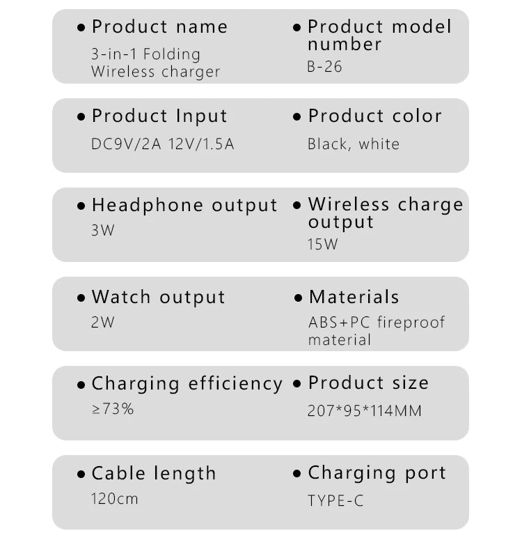 Wireless Charger Stand For iPhone 17-12 Samsung S25 S22 Ultra Fold Z Flip Galaxy Watch Active Buds Fast Charging Station Holder