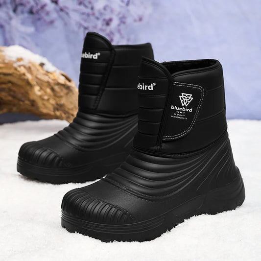 Neue Herren Winterstiefel Warme Plüsch Schneestiefel Hochwertige Wasserdichte High-Top Herren Stiefeletten Outdoor Herren Wanderstiefel Sneaker