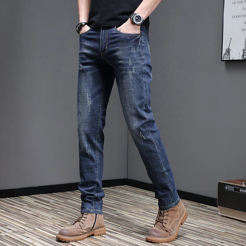 2026 Men's Slim Casual Street Classic Skinny Jeans Pencil Jeans Trendyy Stretch Style Comfortable Casual Fashion Versatile