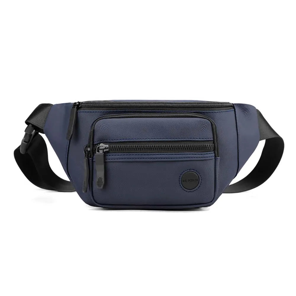 Men Waist Belt Bag Fanny Pack Multi-pocket Motorcycle Rider Outdoor Sports Climb Casual Nylon Male Sling Chest Bum Hip Bags