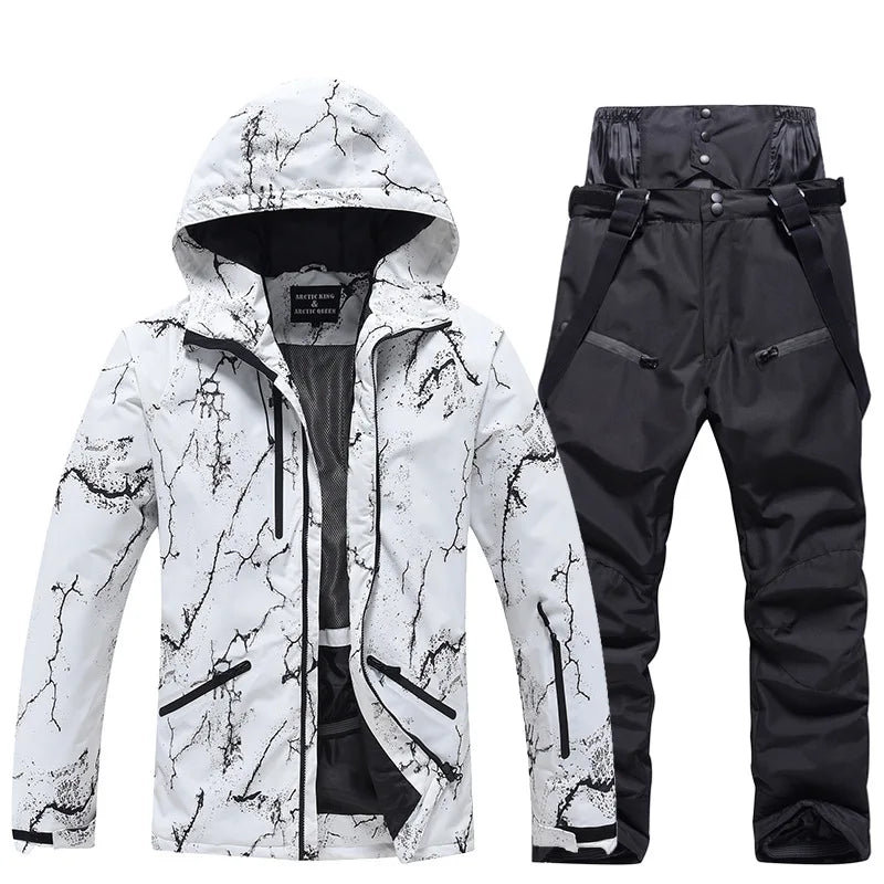 New Fashion, Men's and Women's, Ski Suit Sets, Waterproof, Snow Costume, Ski Jacket and Pant Set, Outdoor Clothing, Snowboarding