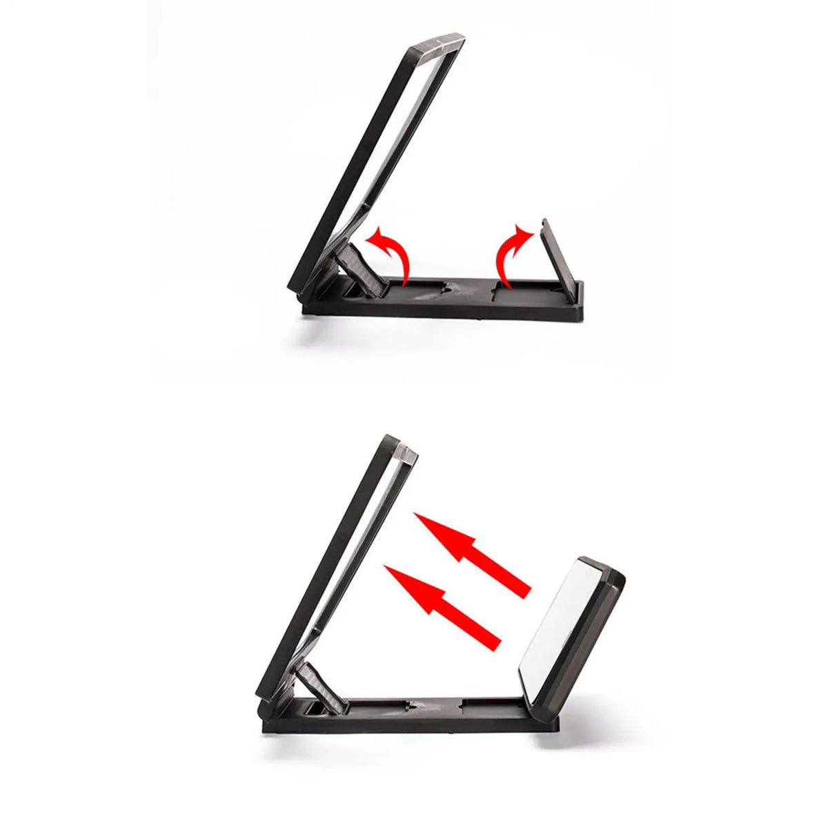 Portable Phone Screen Magnifier for Daily Reading Learning Movie Streaming Enlarged Screen Phone Stand Bracket Tool