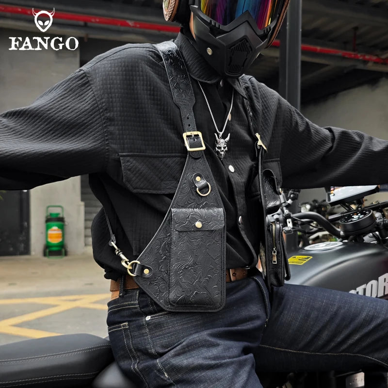 Genuine Leather Anti-Theft Underarm Shoulder Bag Armpit Tactically Bag For Men Shoulder Holsters Storage Pack