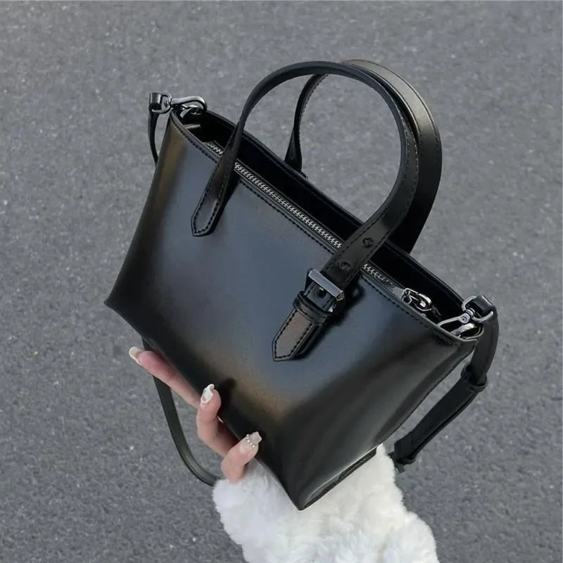 Tote Handbag for Women 2024 New Versatile Korean Niche Bags Retro Small Commuting Hand-held Crossbody Bag