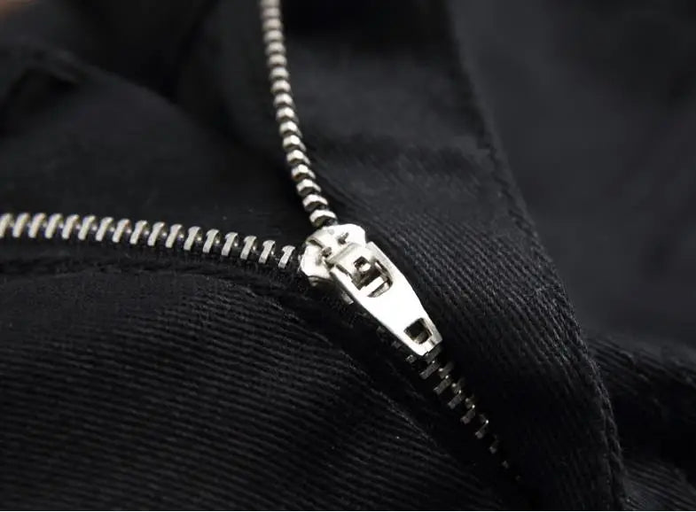 High Street Fashion Herren Jeans Nachtclub Schwarz Weiß Farbe Persönliche Designer Bedruckte Jeans Männer Punk Hosen Dünne Hip Hop Jeans