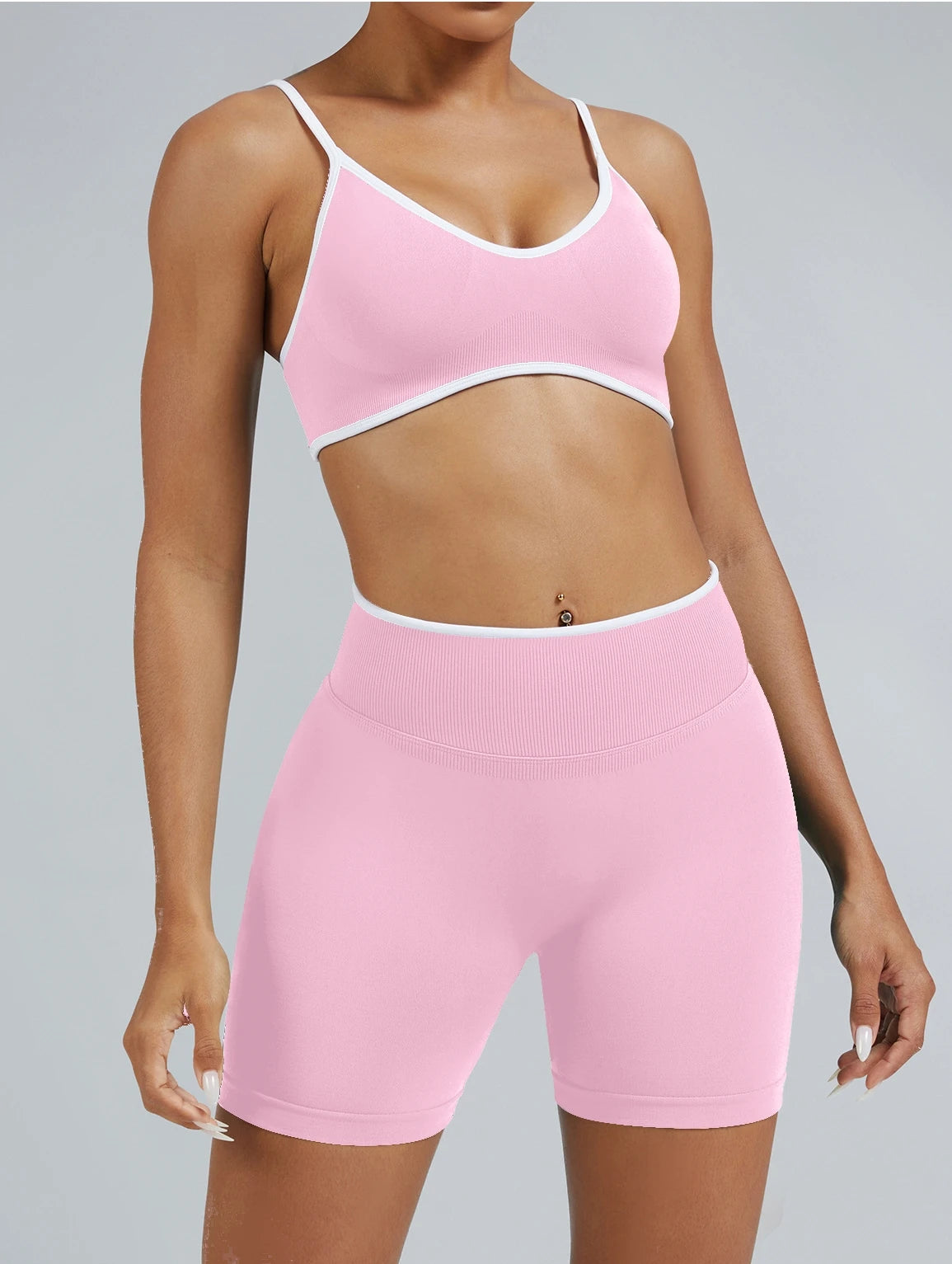 Color blocking sports suit for women, backless tight yoga suit, quick drying, outdoor running, fitness yoga suit