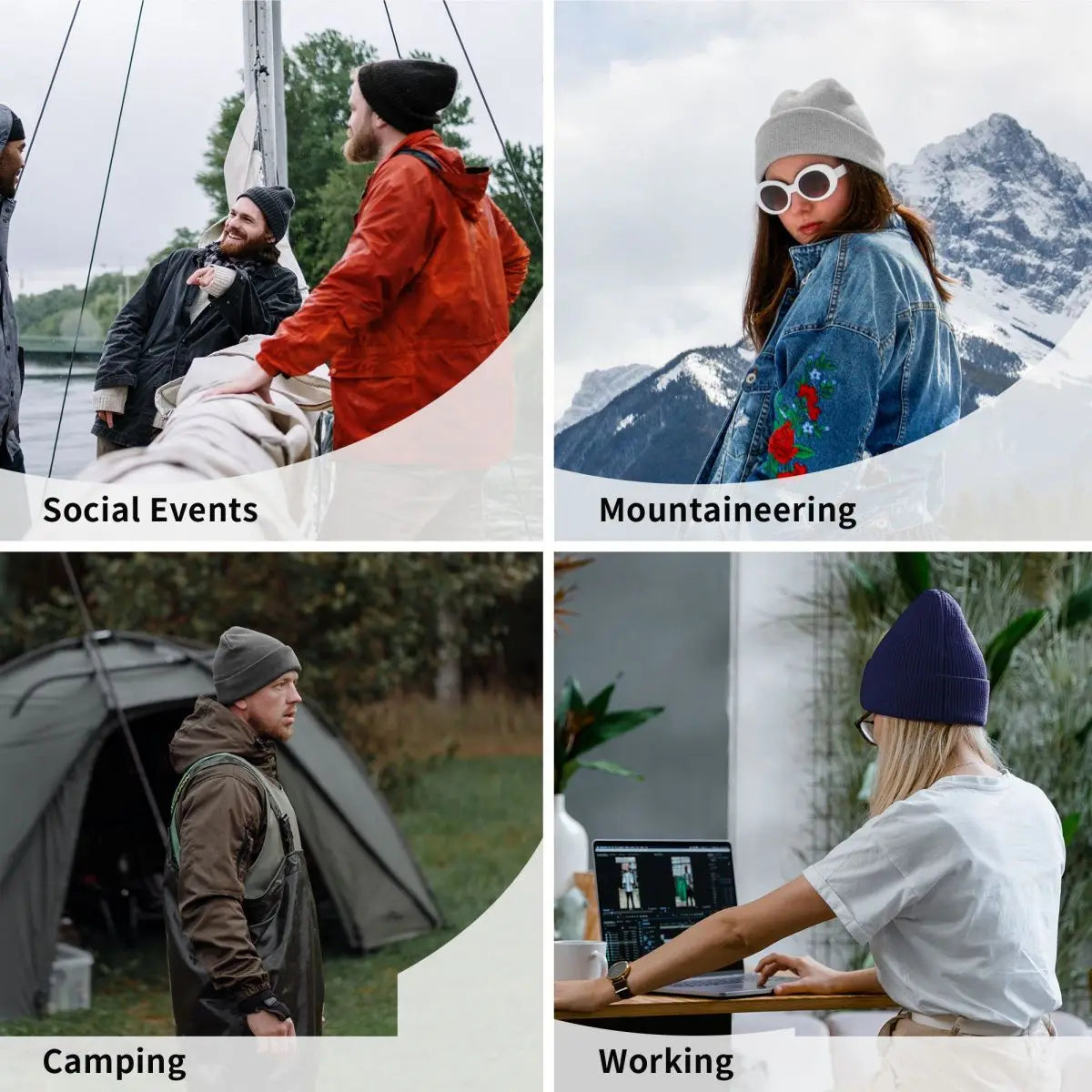 Palästina Flagge Palästina Strickmütze für Damen und Herren, Beanie, Wintermütze, Acryl, lässige Kappen