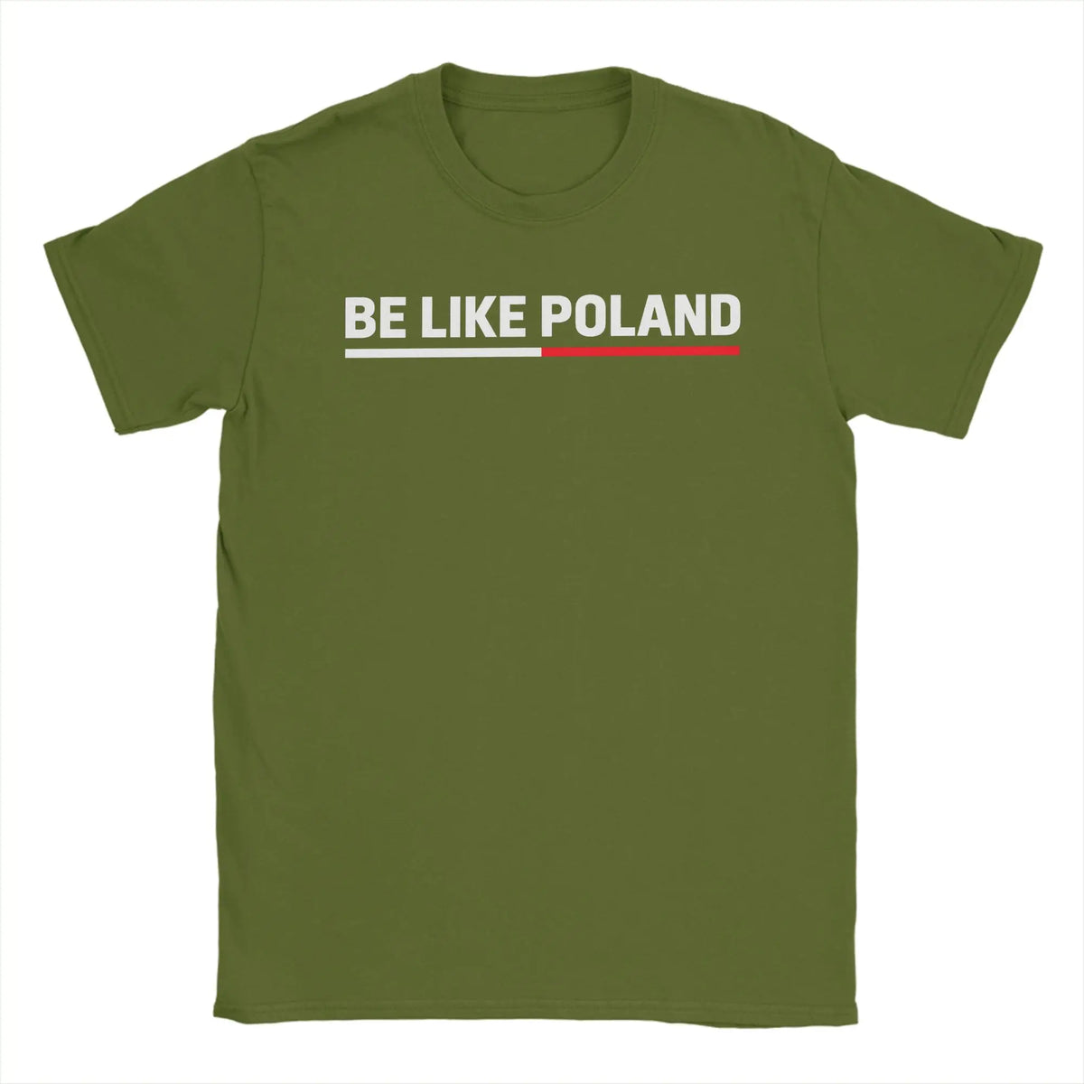 Be Like Poland Polska Polish Flag Men T Shirt  Funny Tees Short Sleeve Round Collar T-Shirt Cotton Plus Size Clothing