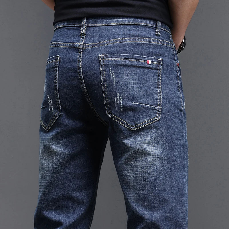 2026 Men's Slim Casual Street Classic Skinny Jeans Pencil Jeans Trendyy Stretch Style Comfortable Casual Fashion Versatile