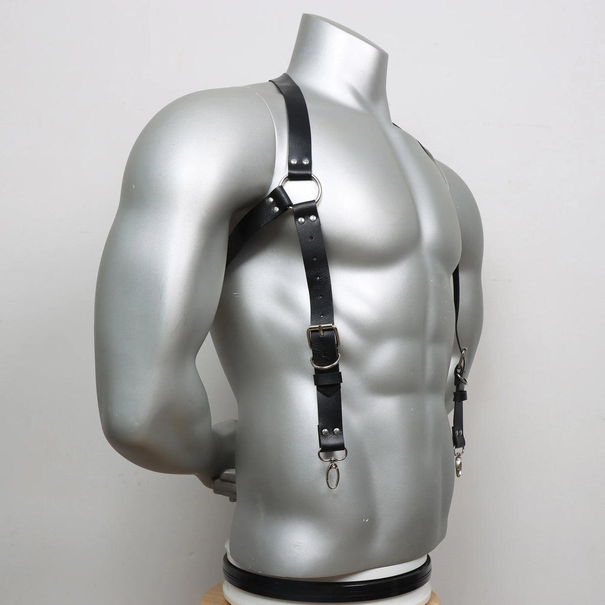 Fetish  Men Sexy PU Leather Harness Male Lingerie Adjustable Body Punk Style Belts BDSM Bondage Harajuku Garter For Adult