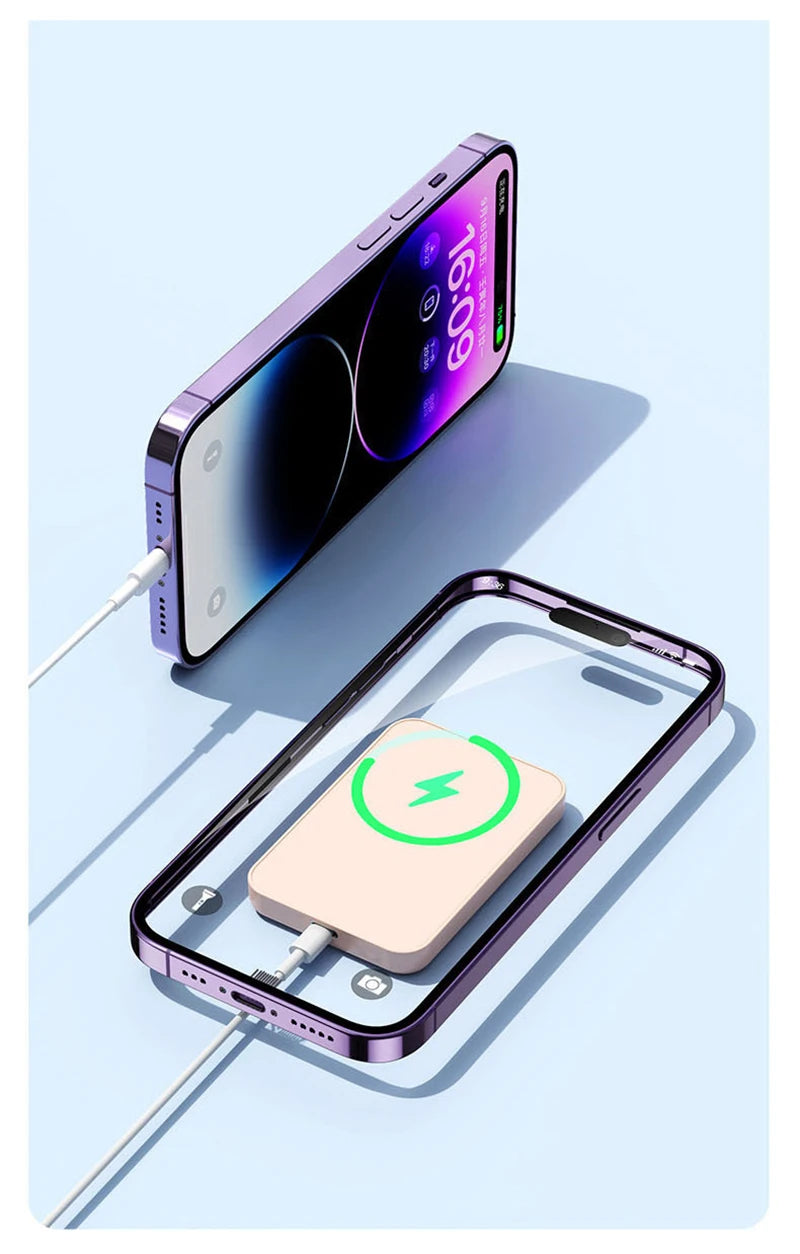 OnePlus Magnetic Power Bank For Magsafes 50000mAh Wireless PD 22.5W Fast Charger Powerbank External Battery For iPhone Samsung