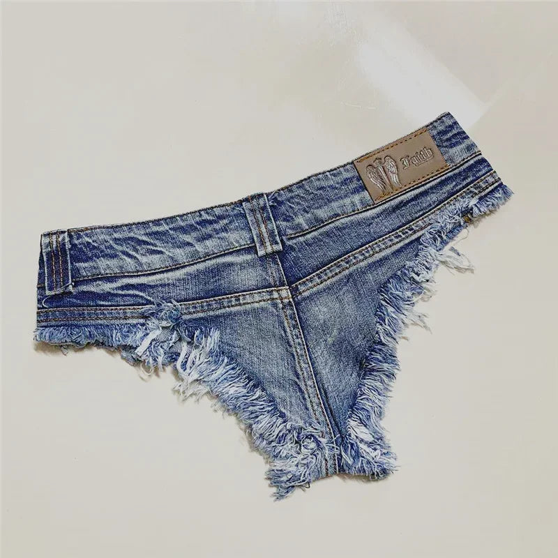 Niedrige Taille Shorts Mini Hot Jeans Dance Tanga Bar Shorts Denim Strand Casual Lady