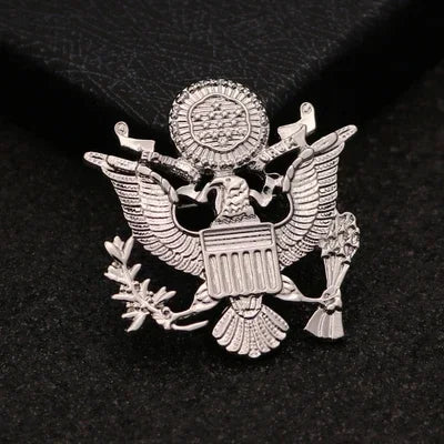 Brooches European And American Fashion Pin Buckle Retro Vest Double - Headed Eagle Badge Men 's Suit Brooch