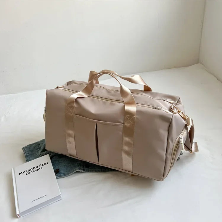 Training Yoga Sporttaschen Fitness Gym Taschen Nass Trocken Separate Gepäcktasche mit separatem Schuhfach Reisetasche Handtasche