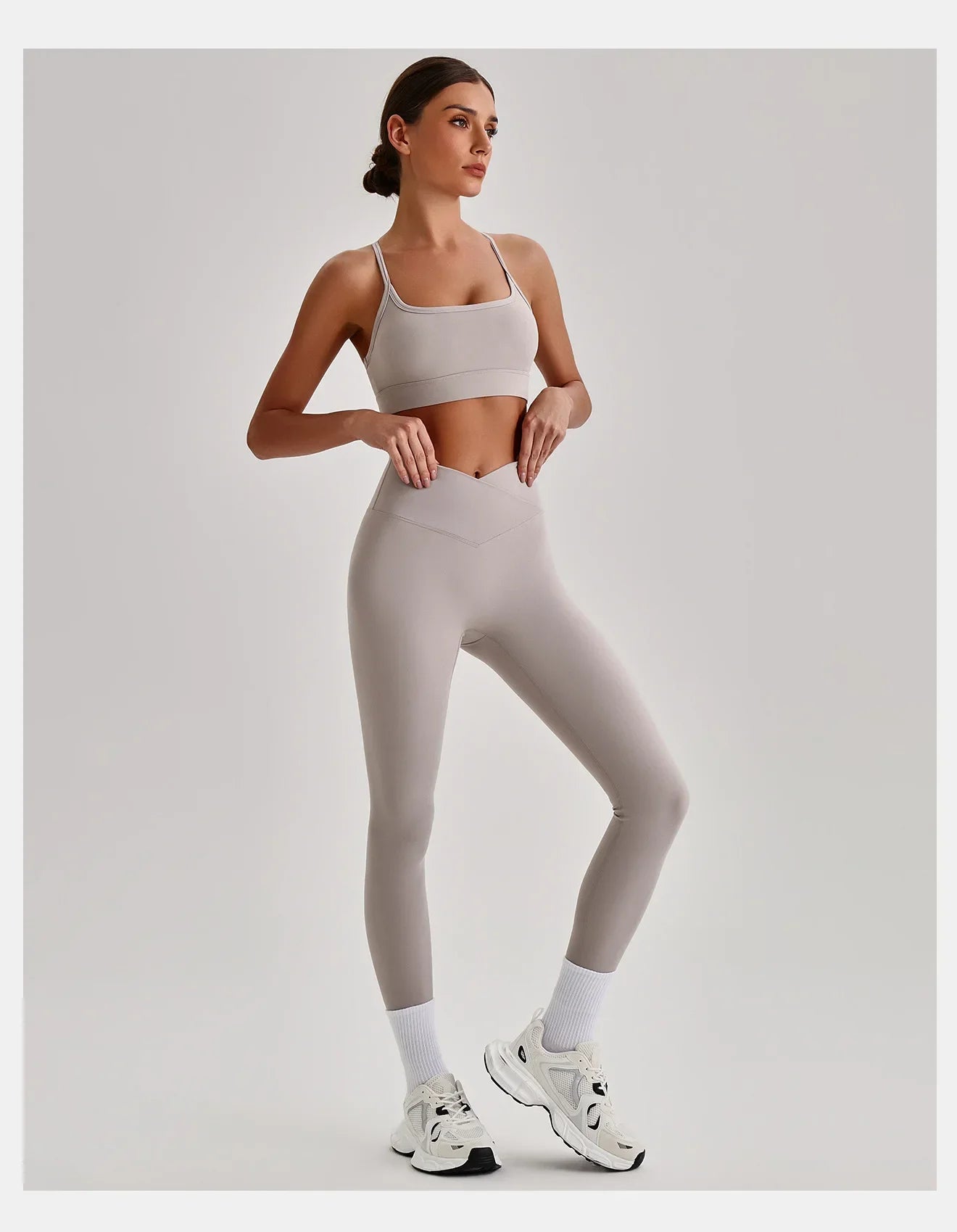 Women's Yoga Sets High Waist Tummy Control Leggings Push Up Sportswear Gym Workout Outfits Sports Fitness Clothes Hot Sale New
