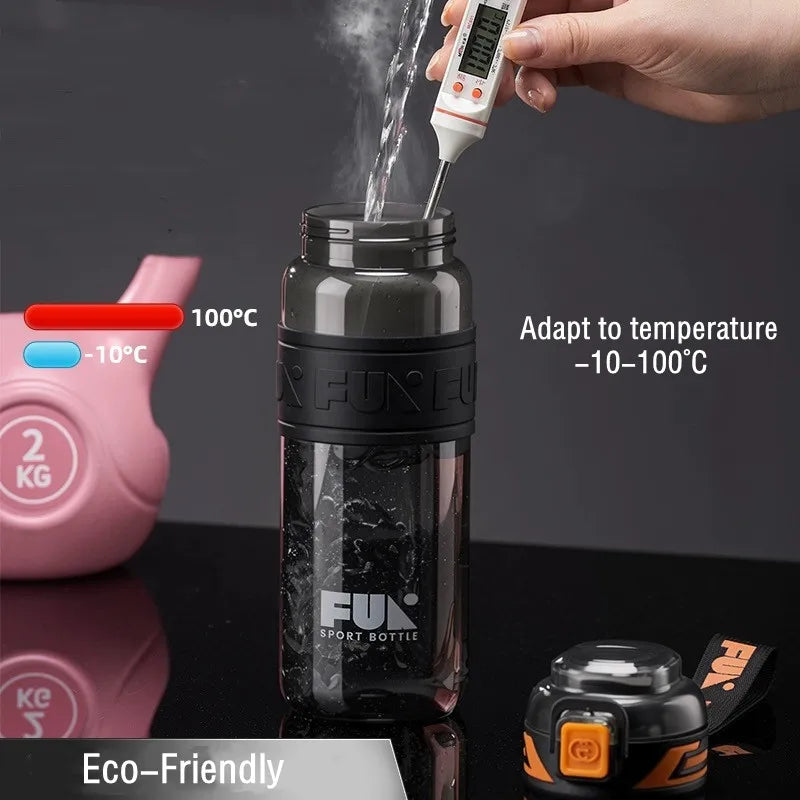 640 ml/770 ml Hochwertige Wasserflasche aus Tritan-Material, tragbar, langlebig, für Fitnessstudio, Fitness, Outdoor-Sport, Radfahren, Trinkflasche