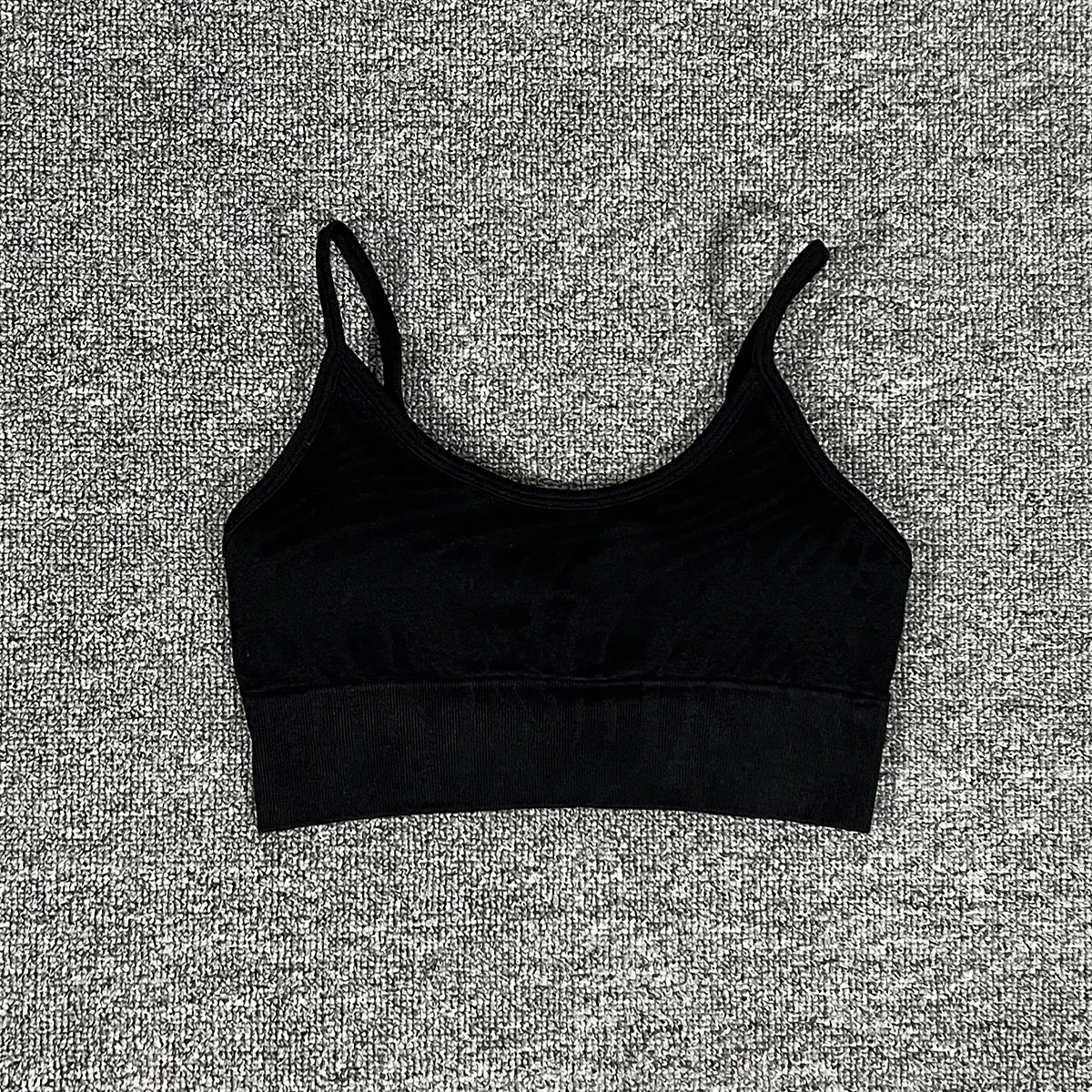 Sports Set Women Shorts Fitness Tights Seamless Yoga Set Crop Top Running Stretch High Waist Leggings Gym Sets Womens Outfits