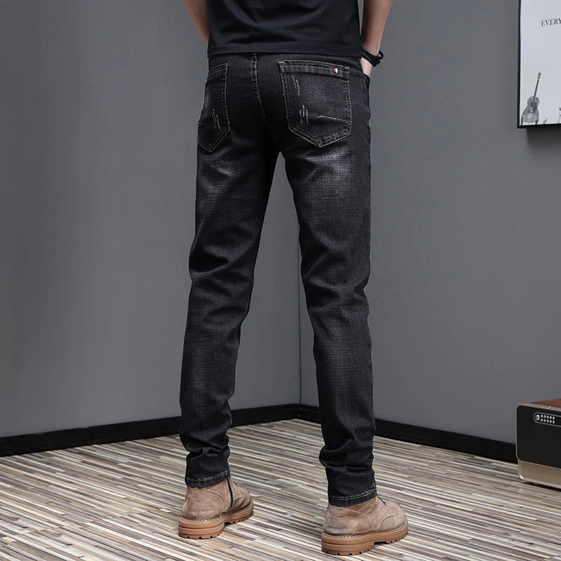 2026 Men's Slim Casual Street Classic Skinny Jeans Pencil Jeans Trendyy Stretch Style Comfortable Casual Fashion Versatile