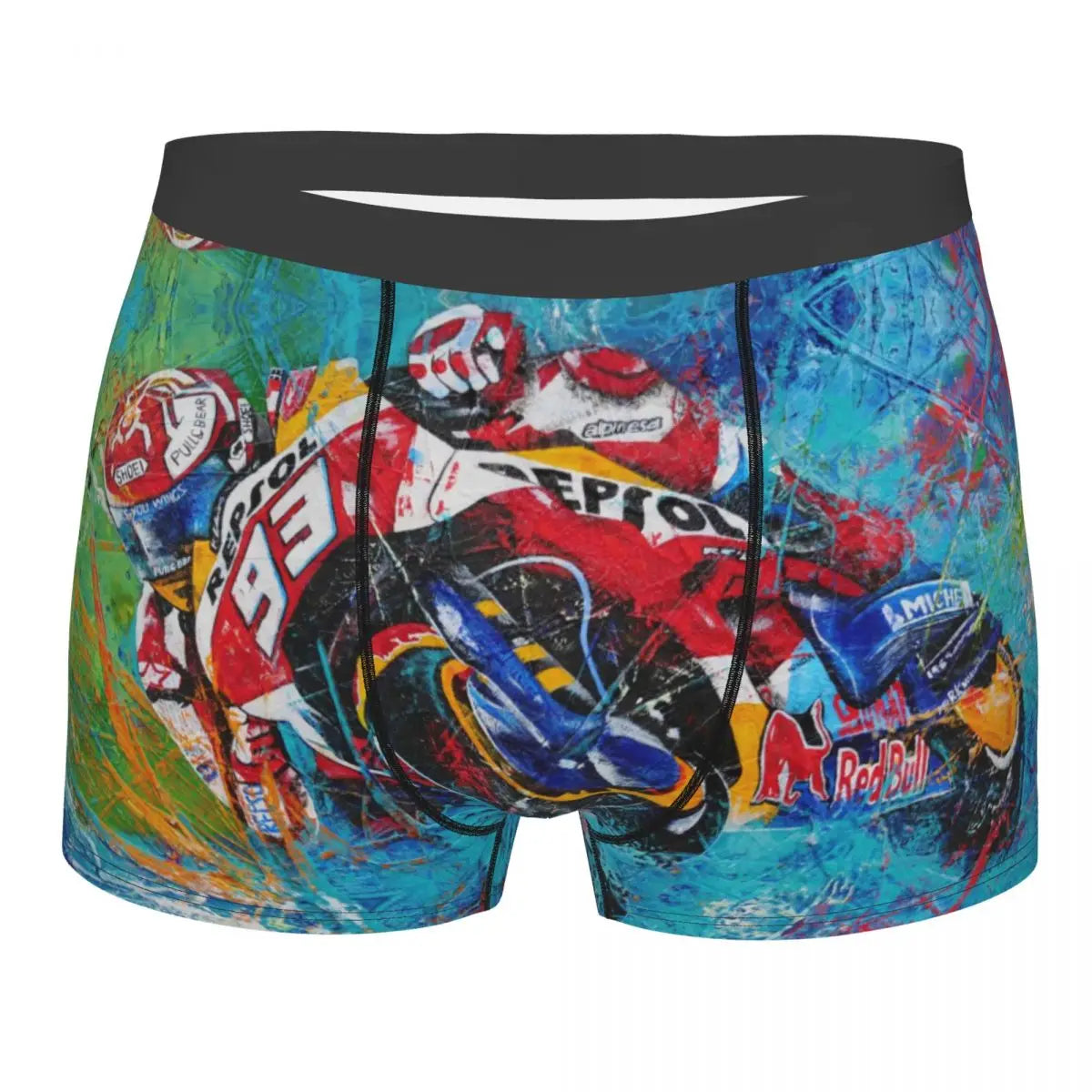 Motorcycle Racer 93 Marquez Men's Boxer Briefs Boxer Briefs Highly Breathable Underwear Top Quality Print Shorts Birthday Gifts
