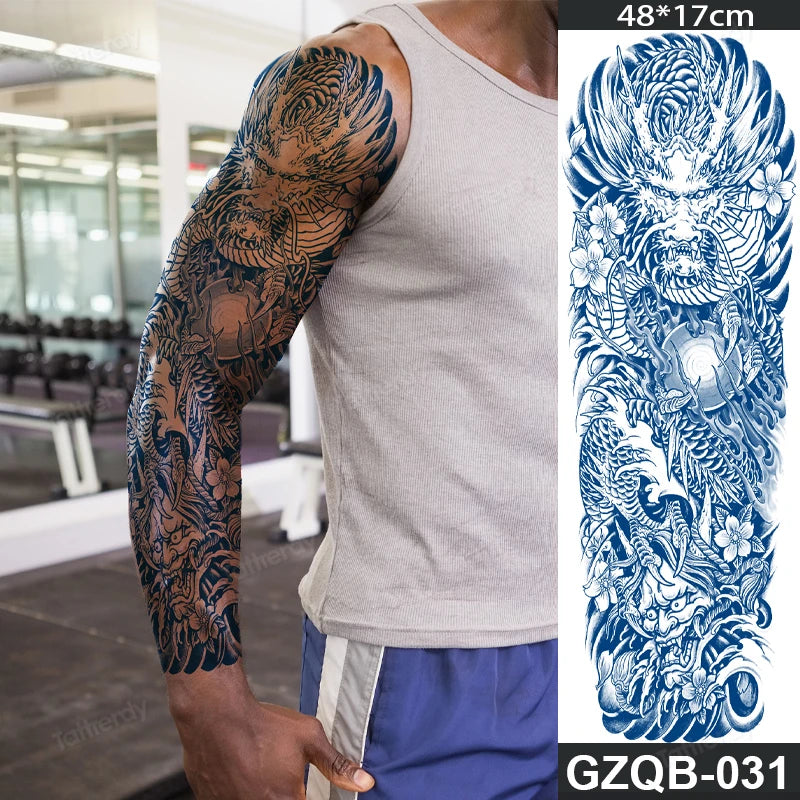 New Juice tattoo natural ink long lasting temporary tattoos full arm sleeve waterproof body art painting large tattoo sticker