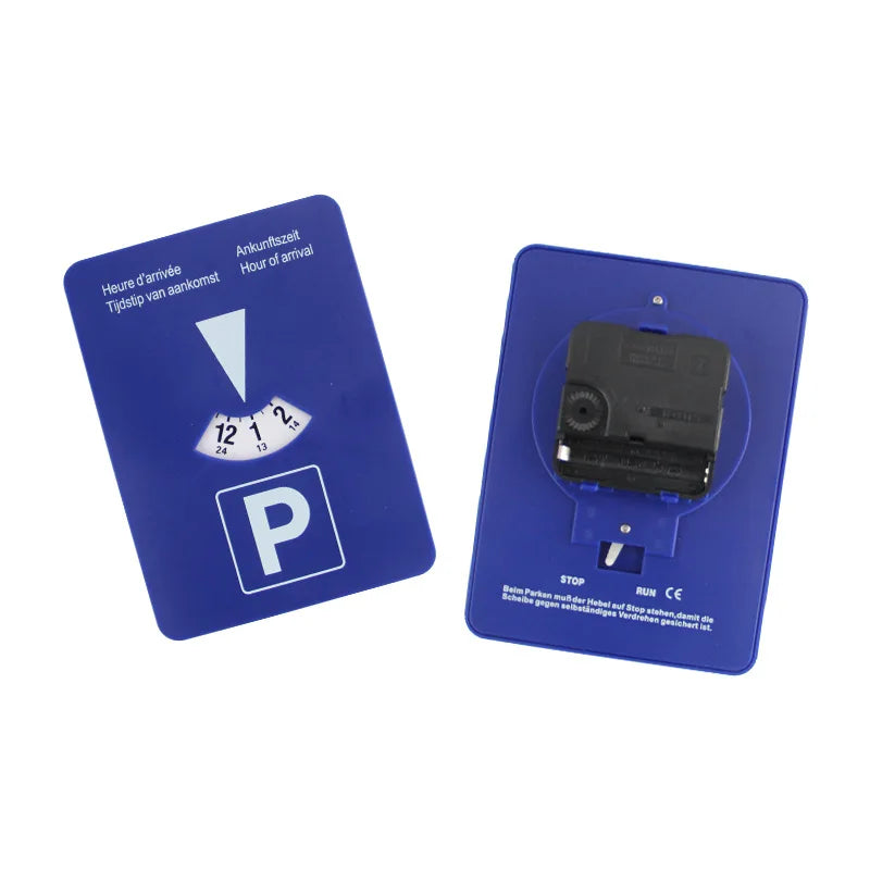 Car Parking Disc Timer Plastic Disc Parking Time Tool Portable Parking Lot Clock Arrival Time Display Timer Clock