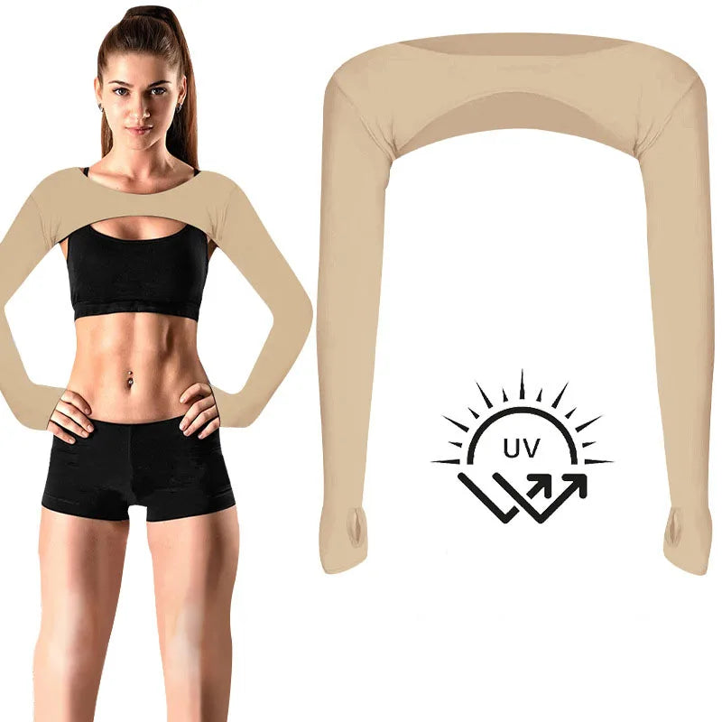 2025 Hot Cycling UV Arm Cover Sleeve Shawl Driving Cycling Cropped Cape Sports Gloves Outdoor Activities Running Fishing Sleeves