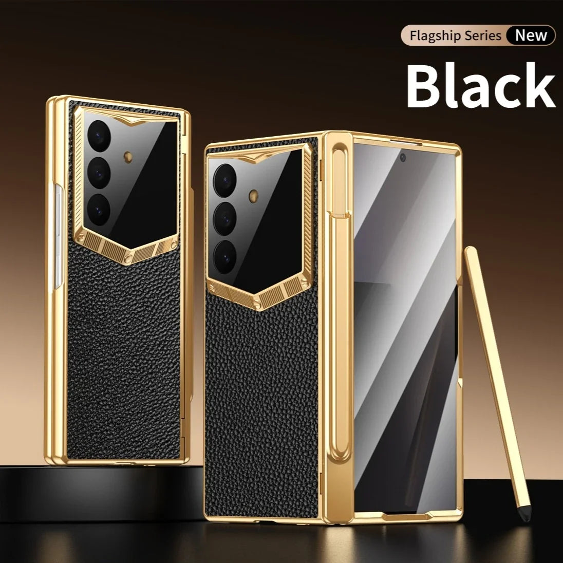 Business Folding Phone Cover Full Case for Samsung Galaxy Z Fold 8 Ultra Fold7 Fold 7 6 Fold6 Fold8 5g Screen Protector Film