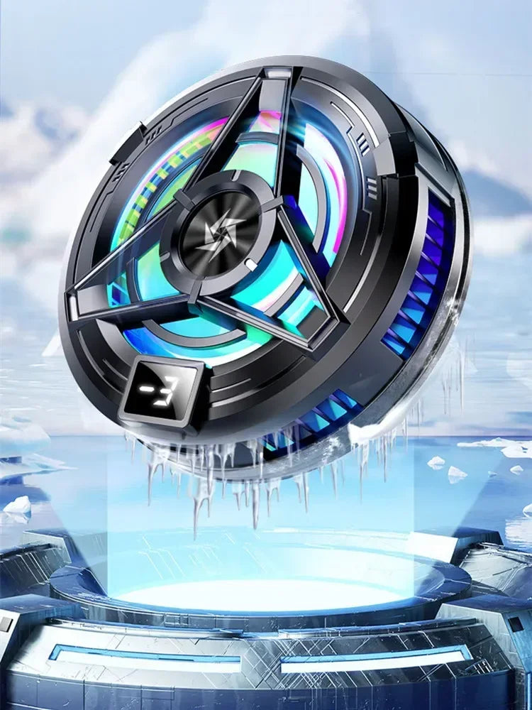 Magnetic Phones Cooler Back-Clip 2 in 1 Game Cooler Semiconductor Fast Phone Cooling Fan for IOS Android Phone