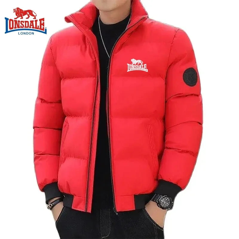 LONSDALE Men's High Quality Cotton Jacket Warm Coat for Autumn and Winter Outdoor Windproof Warm Top Jacket