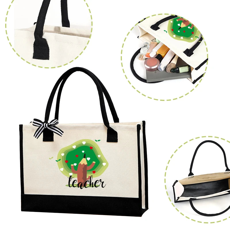 Daily portable unisex large handbag, large capacity personalized printing shoulder hand carry tote bag