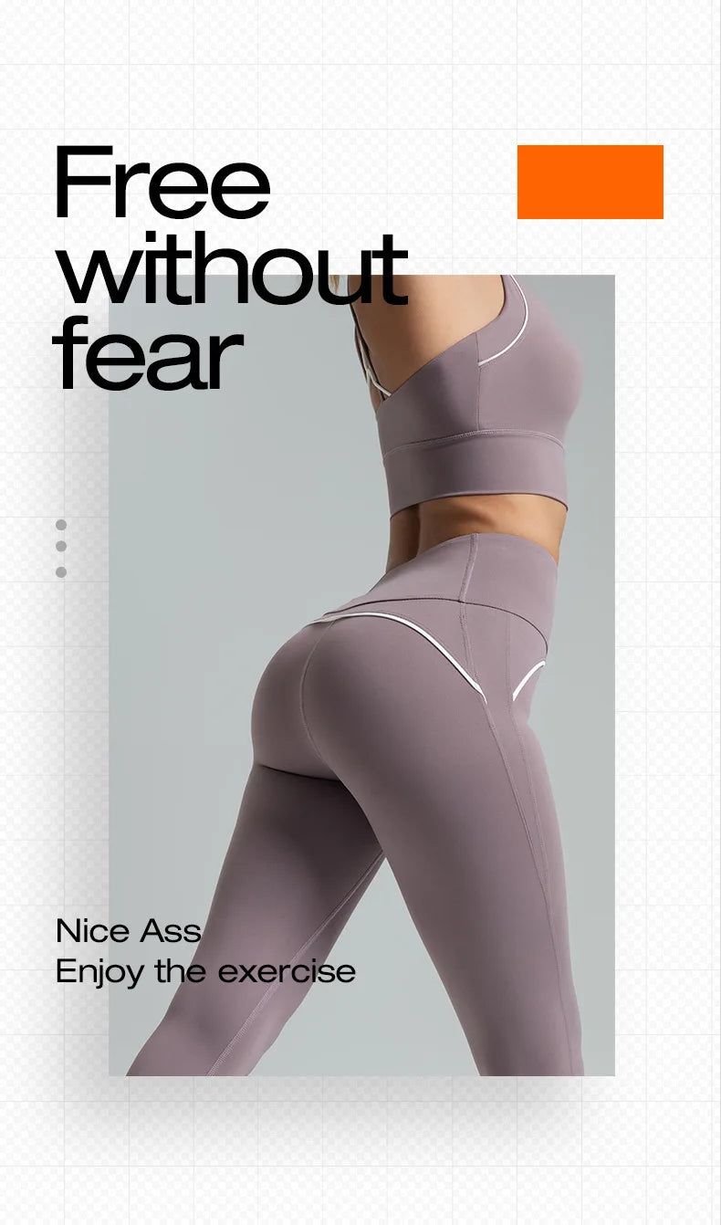 New Women's 2pcs Yoga Set Yoga Clothes High Waist Strap Cross High-elasticity Yoga Sports Bra Fitness Wear Set Women's Tracksuit