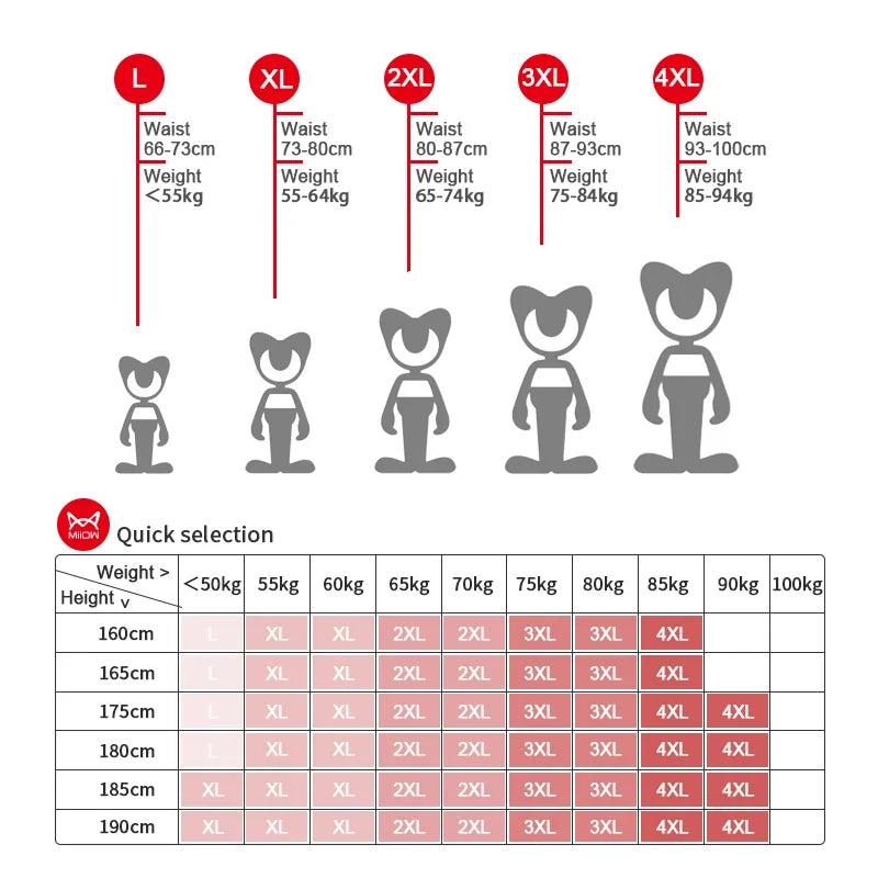 MiiOW 4pcs Underwear Man Traceless Silky Sexy Men's Panties Boxershorts Antibacterial U-haped Bag Male Underpants Boxer Shorts