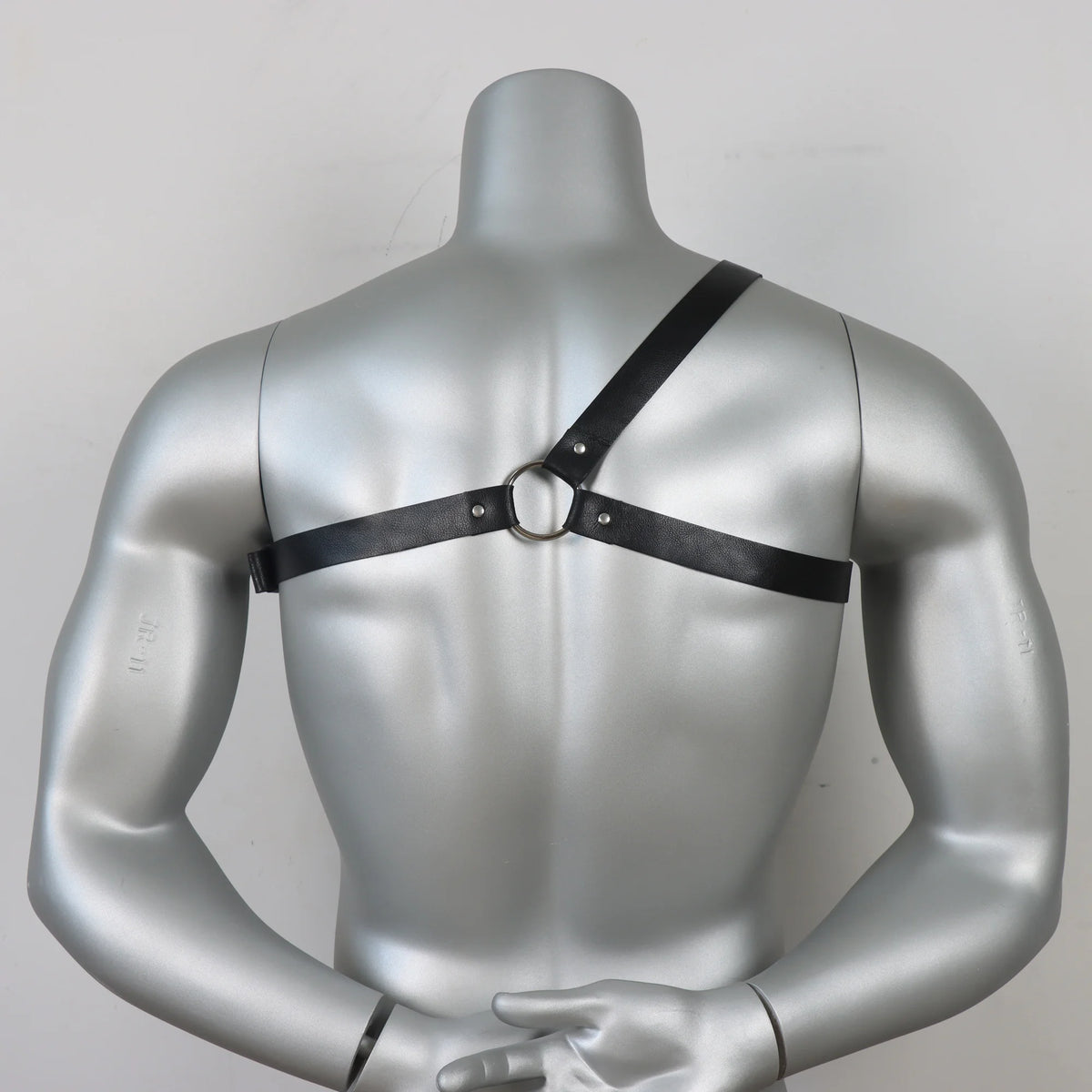 Men'S Gothic corset belt, Adjustable chest cincher, PU Synthetic Faux Leather Material, for Gothic Clothing Accessory, Body Harn