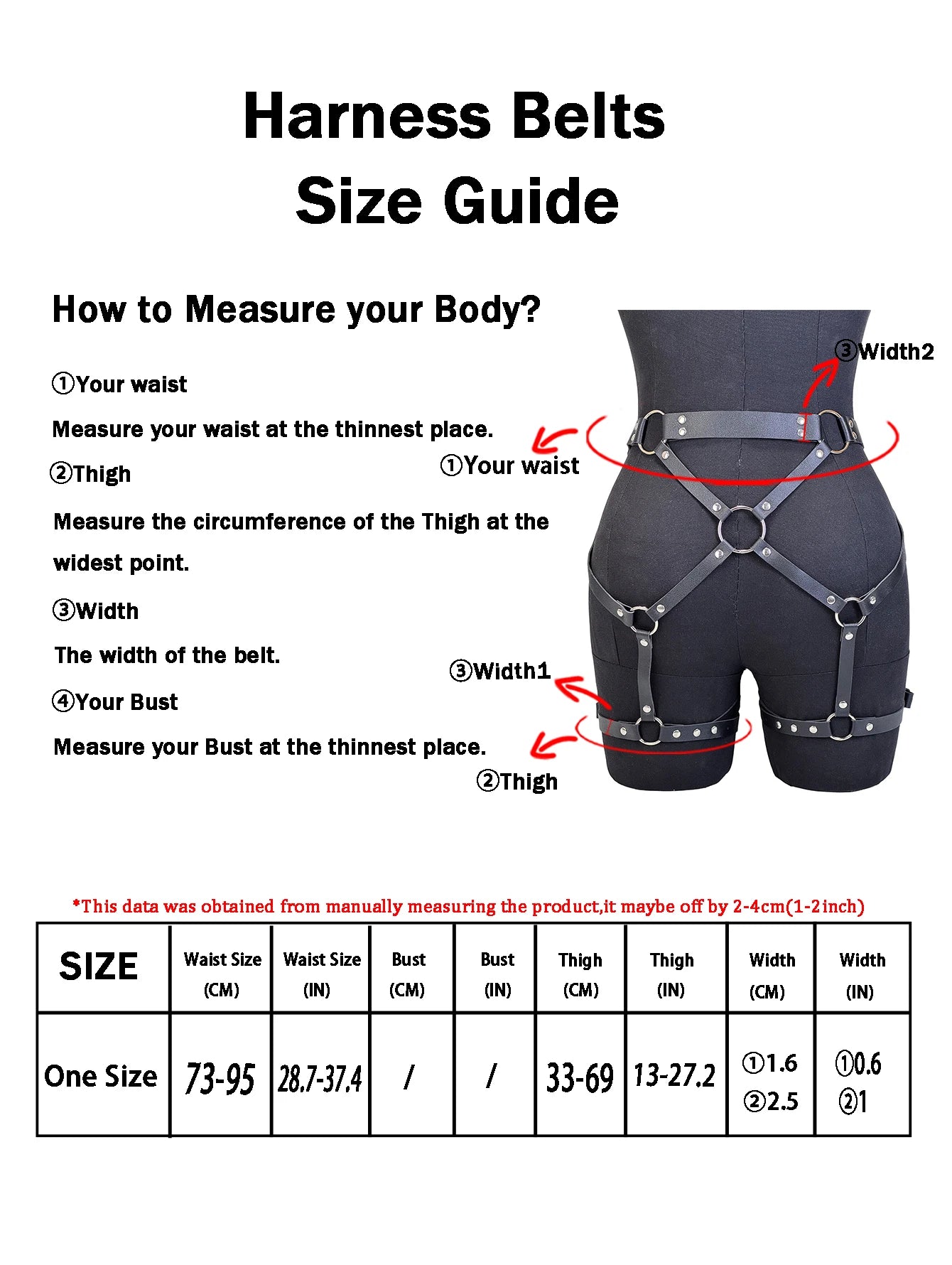 Women Fashion Belt Street Style Punk Decorative Waistband Adjustable Suspender Belt Corset Harness Gothic Clothing Accessories