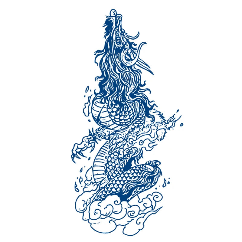 Juice Lasting Ink Tattoos Body Art Waterproof Temporary Tattoo Sticker Eagle Leopard Man Totem Gun Knife Arm Fake Tatoo Women