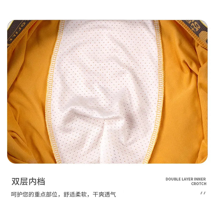 1/5/10 PCS Men's and boys Underwear Sports Seamless Comfortable Breathable Teen Boxer Briefs Men‘s Mid Rise Plus Size