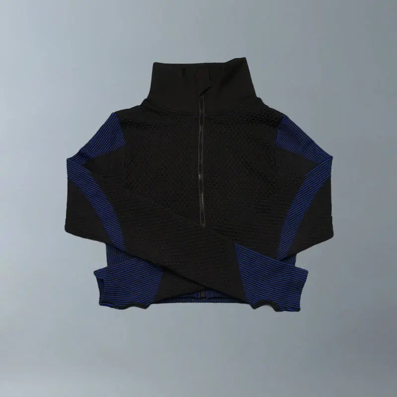 Yoga Suits Women Fitness Wear Gym Set Sports Outfits Training Exercise Workout Pants Long Sleeve Crop Top Bra Womens Tracksuits