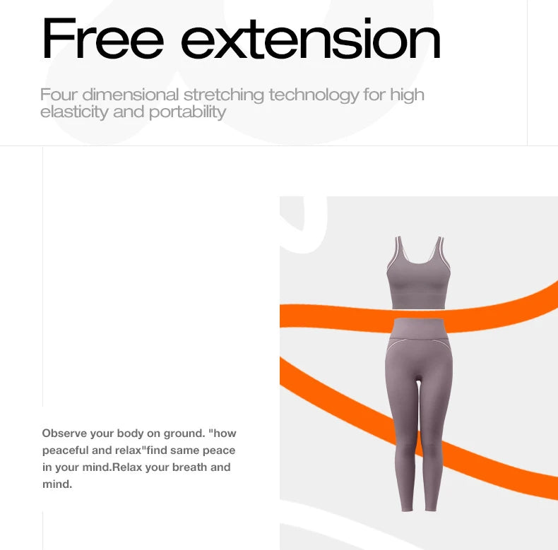 New Women's 2pcs Yoga Set Yoga Clothes High Waist Strap Cross High-elasticity Yoga Sports Bra Fitness Wear Set Women's Tracksuit
