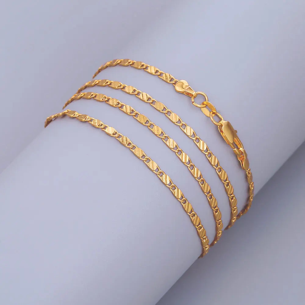 Hot 925 Sterling Silver 16/18/20/22/24/26/28/30 Inch 2mm Charm Chain Necklace For Women Man Fashion Wedding Party Jewelry