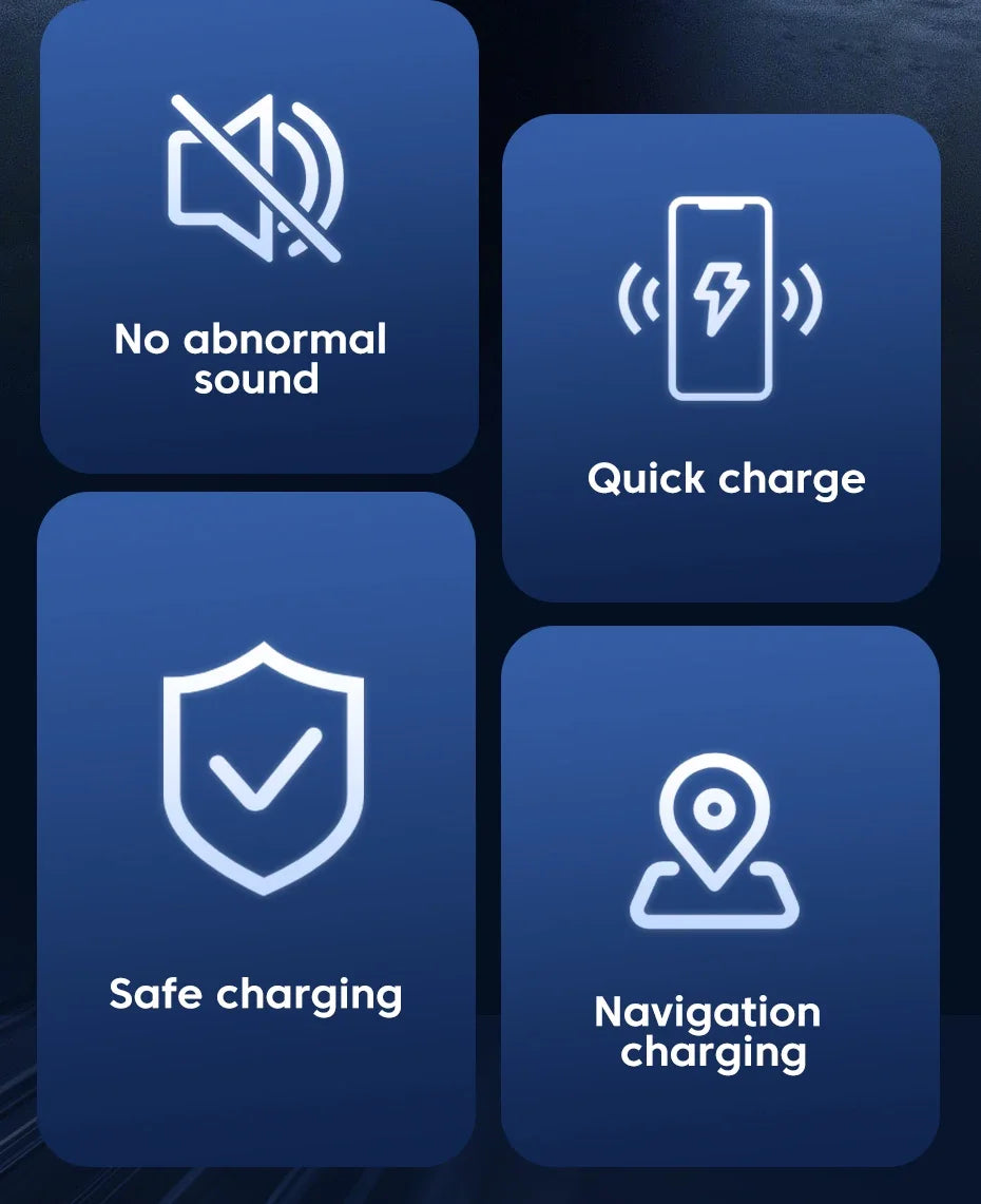 UYUXIO Wireless Car Charger Super Fast Charging Auto Clamping Air Vent Car Phone Holder for iPhone 16 15 14 Pro Max Samsung