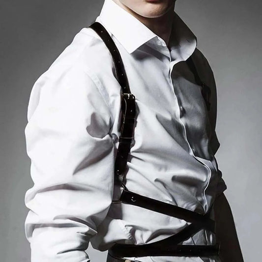 Harness For Men Strap Harness Belt Sexy Shoulder Bondage Chest Harness Waist Belt Straps Suspenders Goth Harajuku Belt