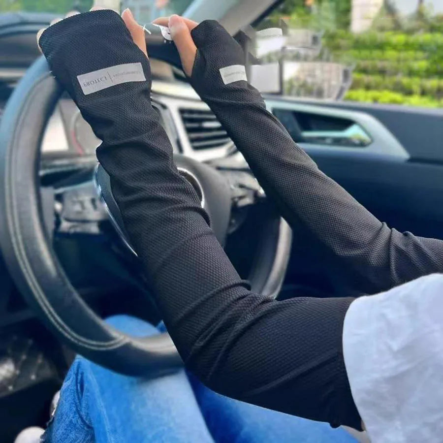 2025 Hot Cycling UV Arm Cover Sleeve Shawl Driving Cycling Cropped Cape Sports Gloves Outdoor Activities Running Fishing Sleeves