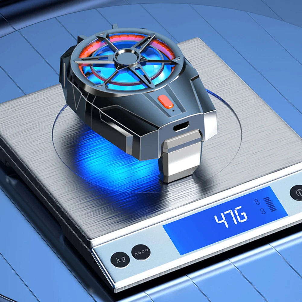 X52 Cooling Fans Mobile Phone Game Cooler USB Rechargeable Silent Cooler 3 Speed Adjustable Fans Gaming Radiator for Android IOS