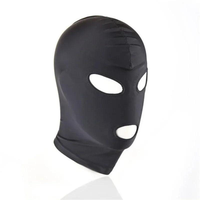 Neuankömmling 1/2/3 Loch Männer Frauen Erwachsene Spandex Sturmhaube Offener Mund Gesicht Auge Kopf Maske Kostüm Slave Spiel Rolle Spielen