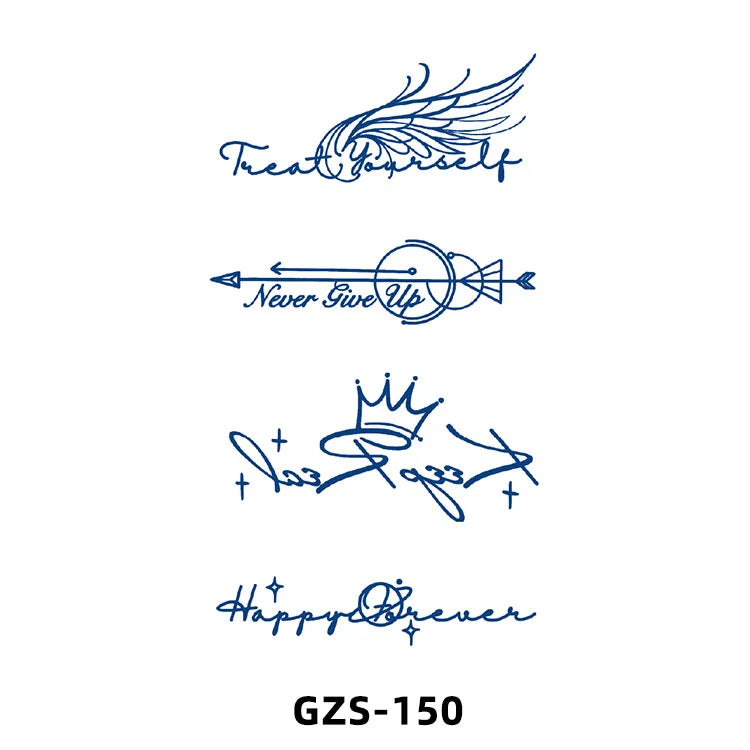 New Herbal Juice Tattoo Cute Flower Small Fresh Flower Semi Permanent Ins Temporary Tattoos Sticker size: 70*120mm